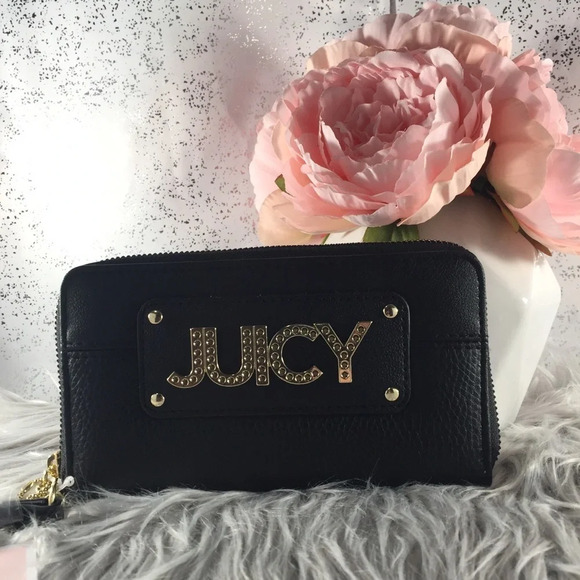 🆕 Juicy Couture Black Wild Card Large Wallet - Picture 4 of 5